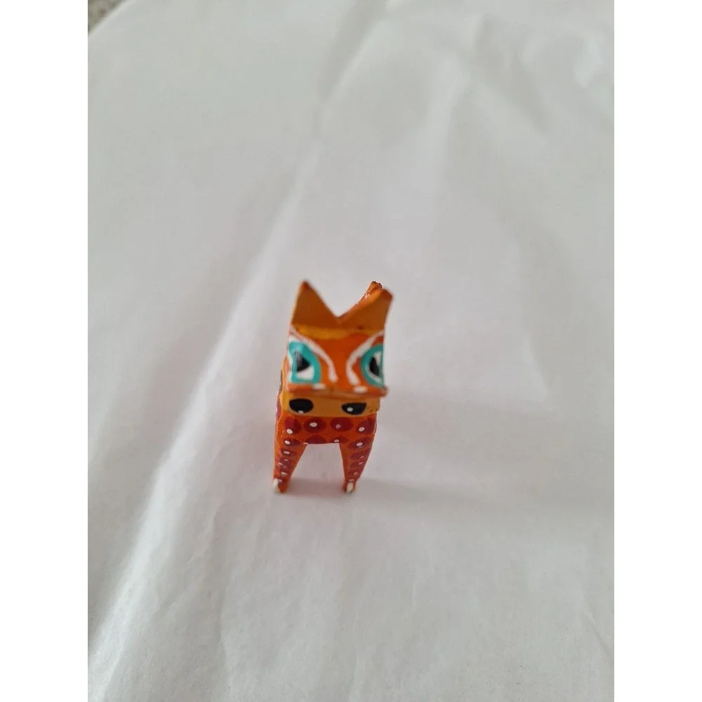 Little DOG‎ Alebrije Hand Carved Oaxacan Folk Art Oaxaca Mexico